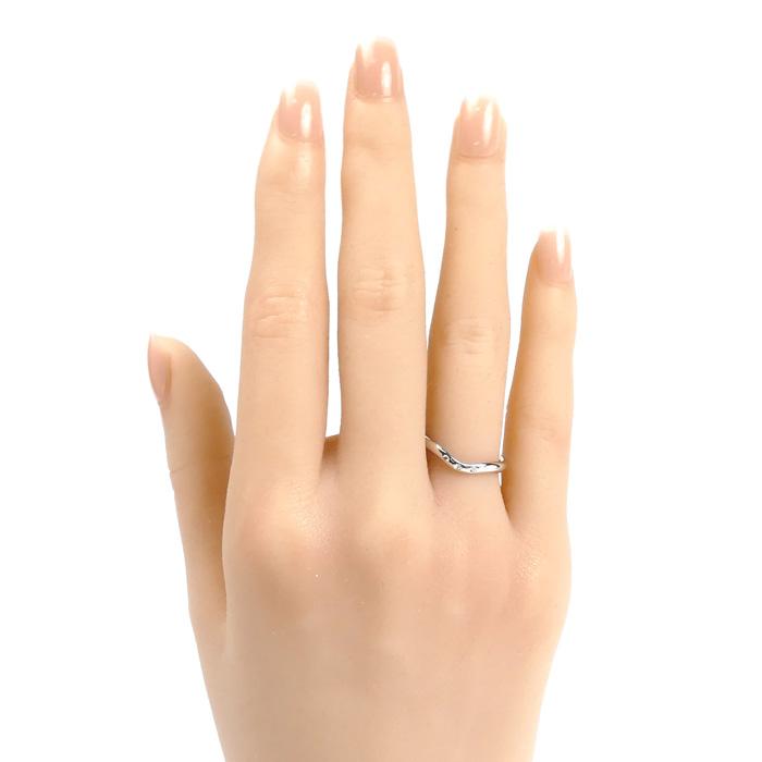 TIFFANY&Co.（ティファニー） K18WG ホワイトゴールド カーブド