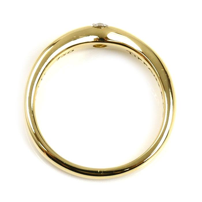 TIFFANY&Co.（ティファニー） K18YG イエローゴールド カーブドバンド