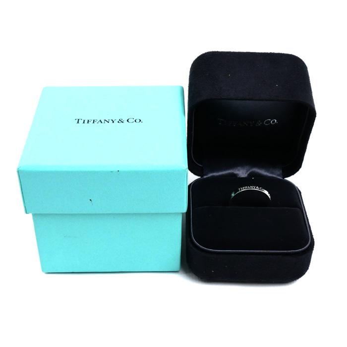 TIFFANY&Co.（ティファニー） Pt950プラチナ フラットバンド 3Pダイヤ