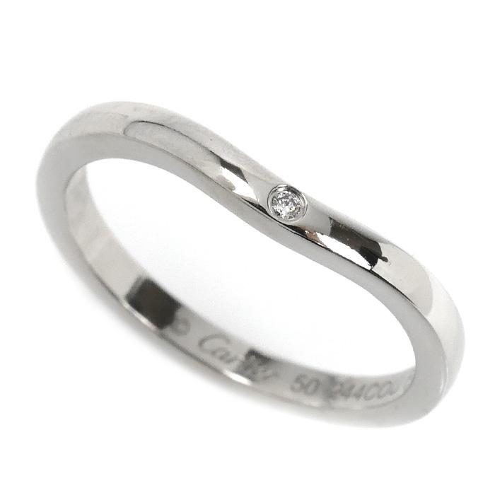 Cartier（カルティエ） Pt950プラチナ バレリーナ 3Pダイヤ リング