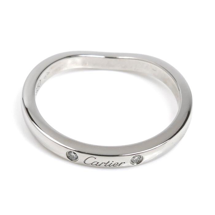 Cartier（カルティエ） Pt950プラチナ バレリーナ 3Pダイヤ リング