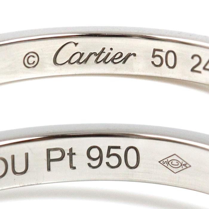 Cartier（カルティエ） Pt950プラチナ バレリーナ 3Pダイヤ リング