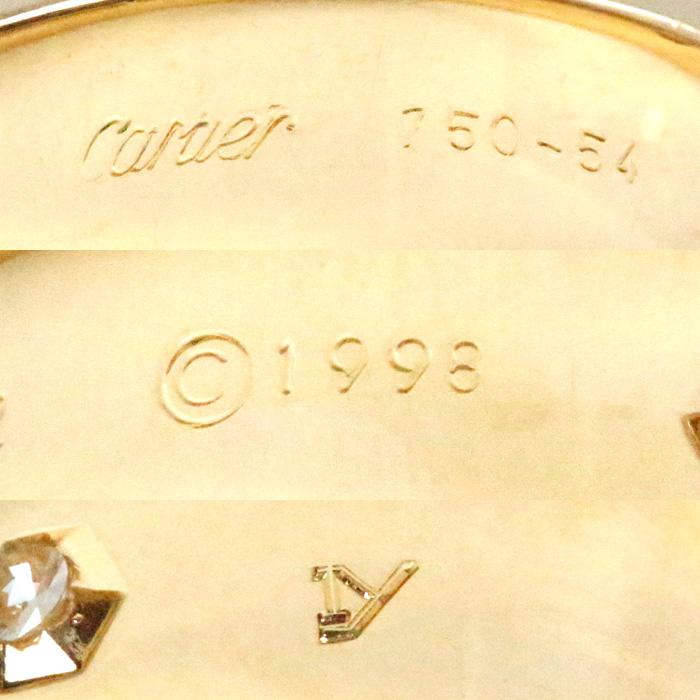 Cartier（カルティエ） K18YG イエローゴールド ラブリング 3PD リング