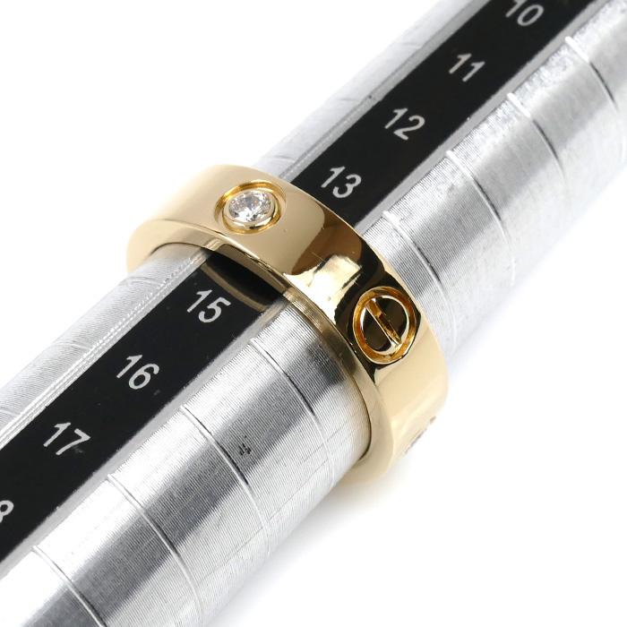 Cartier（カルティエ） K18YG イエローゴールド ラブリング 3PD リング