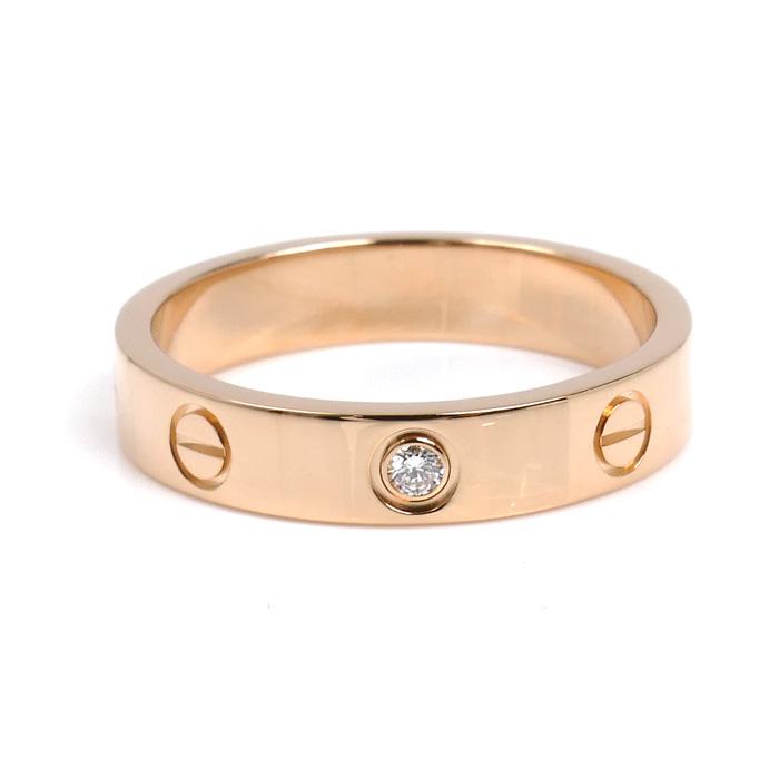 Cartier（カルティエ） K18PG ピンクゴールド ミニラブ 1Pダイヤ