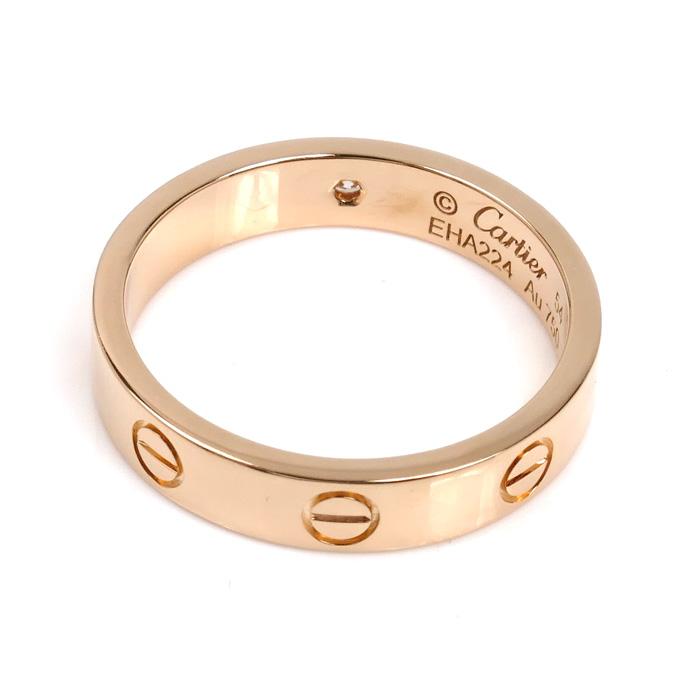 Cartier（カルティエ） K18PG ピンクゴールド ミニラブ 1Pダイヤ