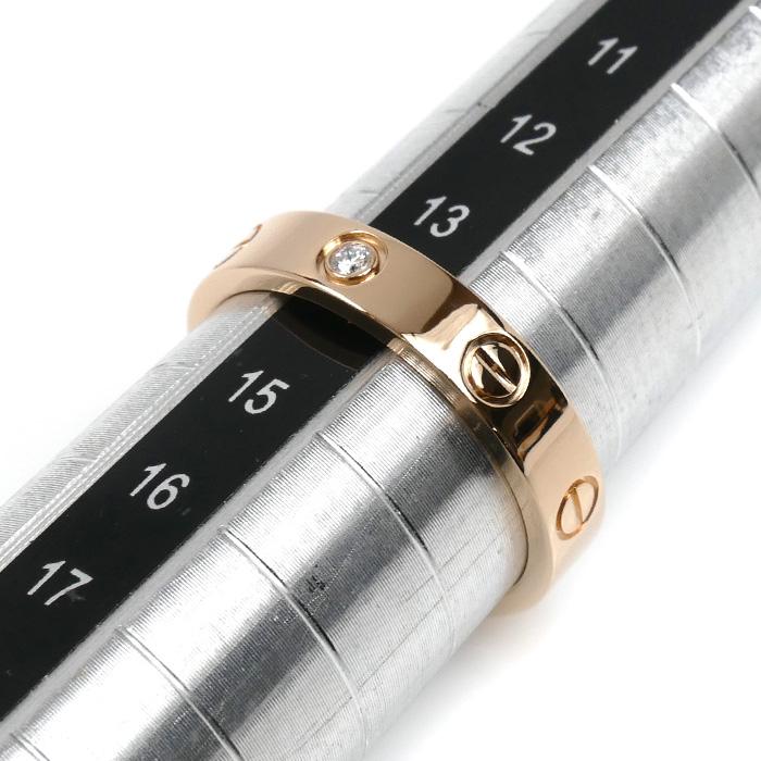 Cartier（カルティエ） K18PG ピンクゴールド ミニラブ 1Pダイヤ
