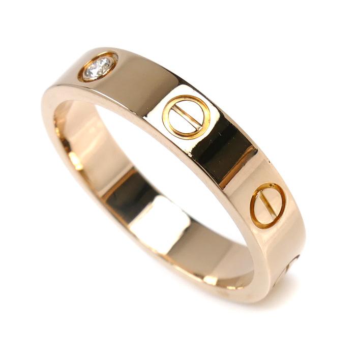 Cartier（カルティエ） K18PG ピンクゴールド ミニラブ 1Pダイヤ