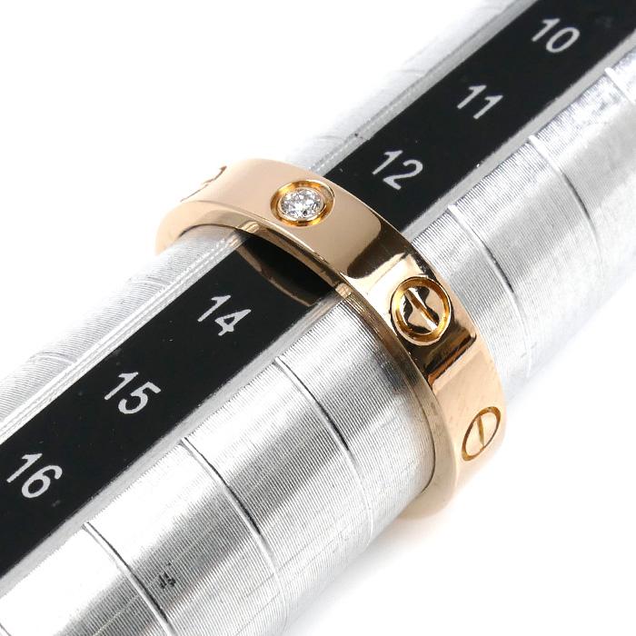 Cartier（カルティエ） K18PG ピンクゴールド ミニラブ 1Pダイヤ