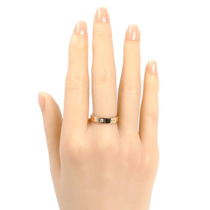 Cartier（カルティエ） K18PG ピンクゴールド ミニラブ 1Pダイヤ
