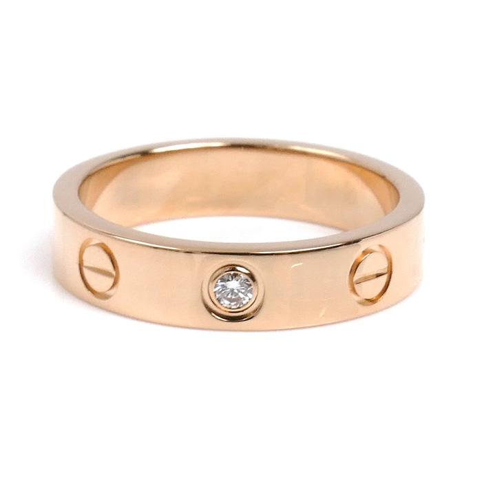Cartier（カルティエ） K18PG ピンクゴールド ミニラブ 1Pダイヤ