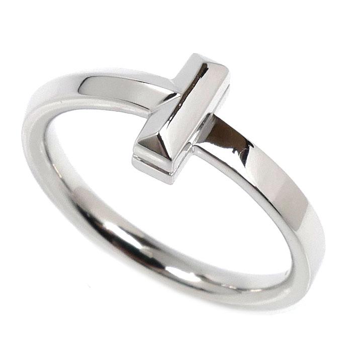 TIFFANY&Co.（ティファニー） K18WG ホワイトゴールド Tワン リング