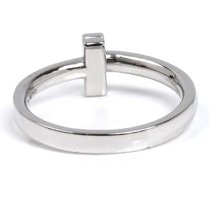 TIFFANY&Co.（ティファニー） K18WG ホワイトゴールド Tワン リング