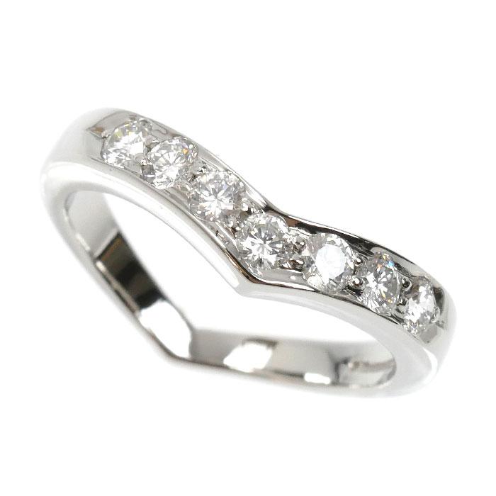 TIFFANY&Co.（ティファニー） Pt950プラチナ Vバンド ハーフサークル