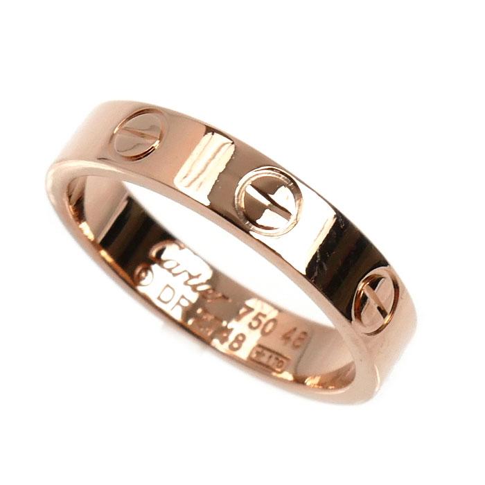 Cartier（カルティエ） K18PG ピンクゴールド ミニラブ リング・指輪 8