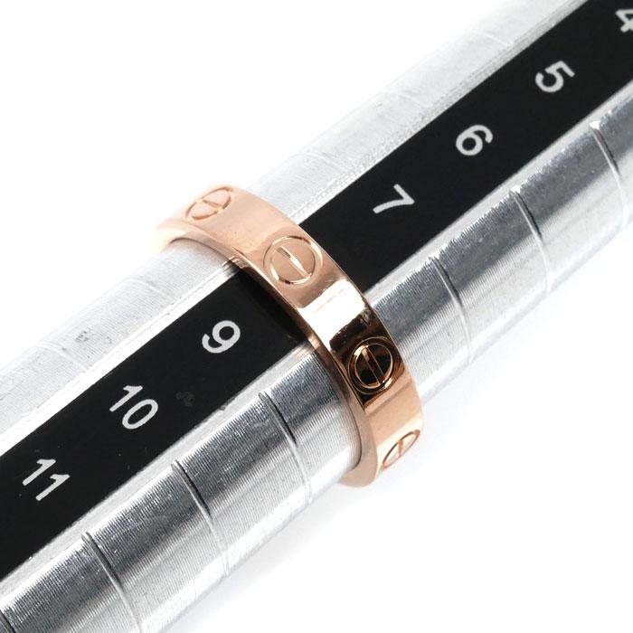 Cartier（カルティエ） K18PG ピンクゴールド ミニラブ リング・指輪 8