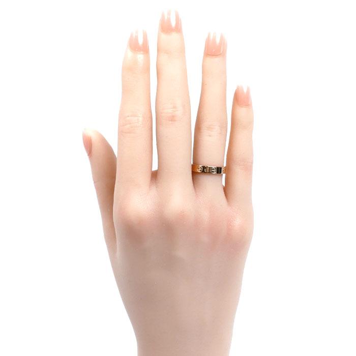 Cartier カルティエ K18PG ピンクゴールド ミニラブ リング #48 Cartier（カルティエ） K18PG ピンクゴールド ミニラブ リング・指輪 8