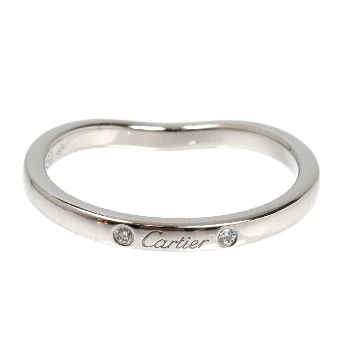 Cartier（カルティエ） Pt950プラチナ バレリーナ カーブ ウェディング
