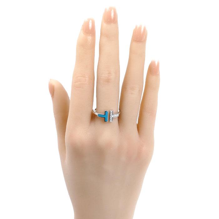 TIFFANY&Co.（ティファニー） K18WG ホワイトゴールド Tワイヤー