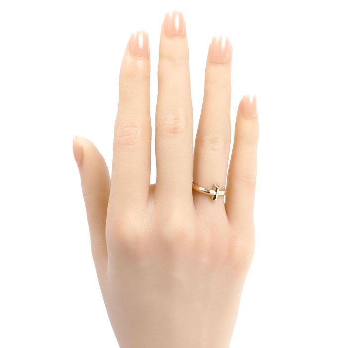 TIFFANY&Co.（ティファニー） K18PG ピンクゴールド Tワン リング