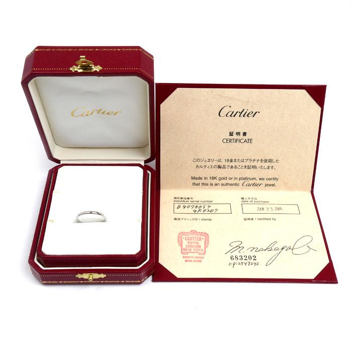 Cartier カルティエ Pt950 正規品 保証書・箱付 ウェディングリング Cartier（カルティエ） Pt950プラチナ 1895 ウェディング リング・指輪