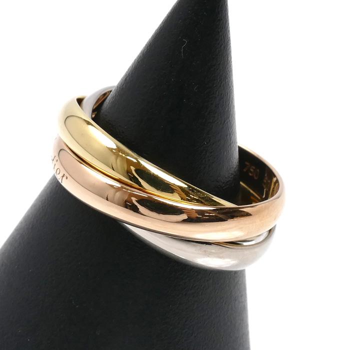 Cartier（カルティエ） K18YG/PG/WG トリニティ リング・指輪 13号 53