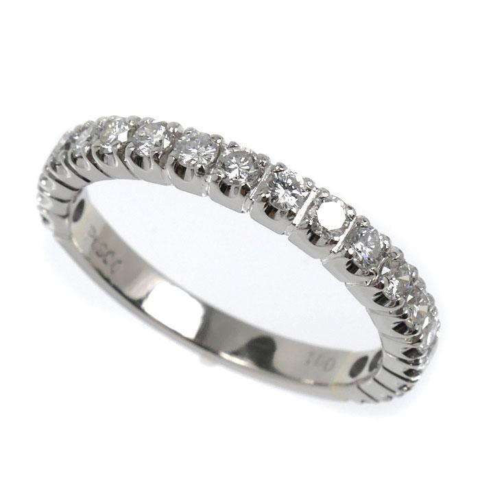 Pt900プラチナ ハーフエタニティ リング・指輪 ダイヤモンド1.00ct