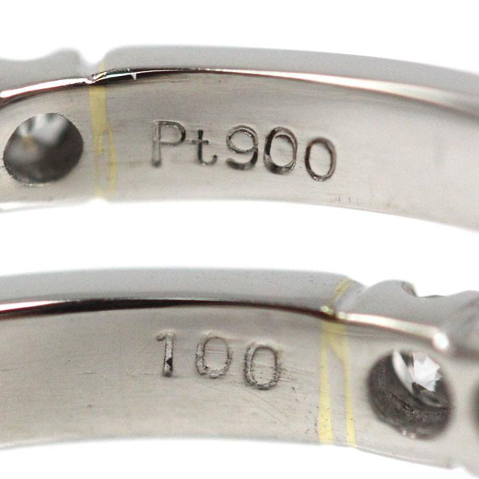 Pt900プラチナ ハーフエタニティ リング・指輪 ダイヤモンド1.00ct