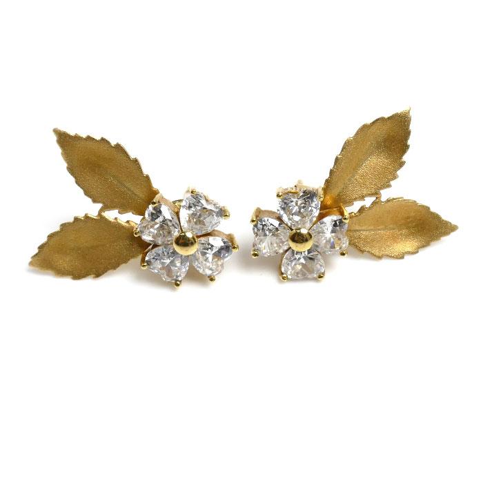 STAR JEWELRY スタージュエリー K18YG イエローゴールド ピアス 