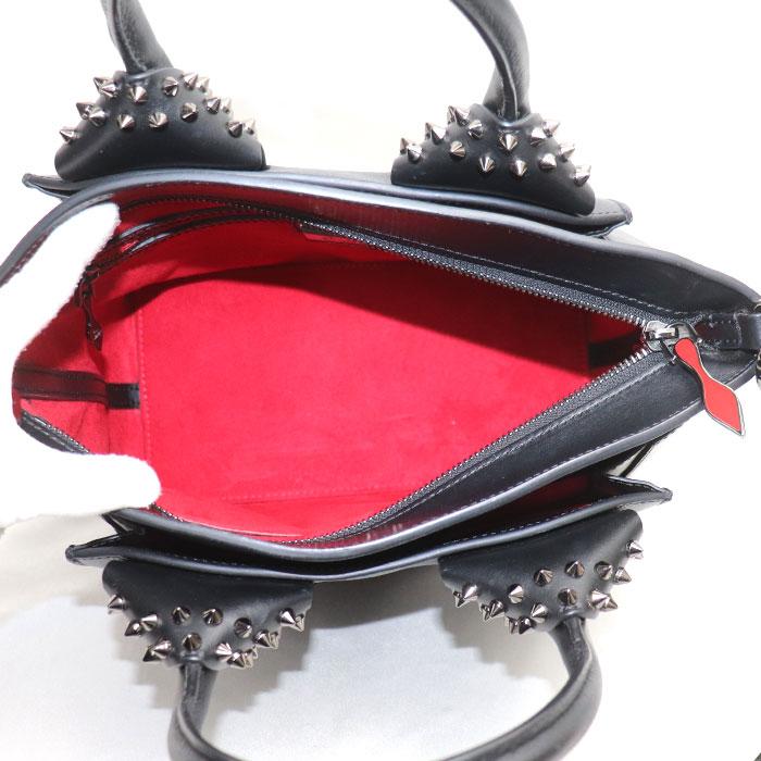 Christian Louboutin クリスチャンルブタン エロイーズ スモール スタッズ 2Wayショルダーバッグ ブラック 1165154 レディース【中古】 Christian Louboutin（クリスチャンルブタン） エロイーズ スモール