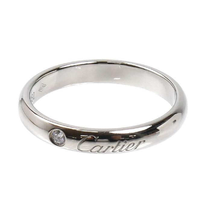 Cartier（カルティエ） Pt950 Cドゥ ウェディング 1Pダイヤ