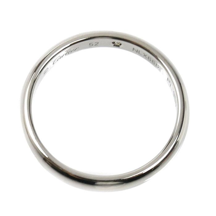 Cartier（カルティエ） Pt950 Cドゥ ウェディング 1Pダイヤ リング