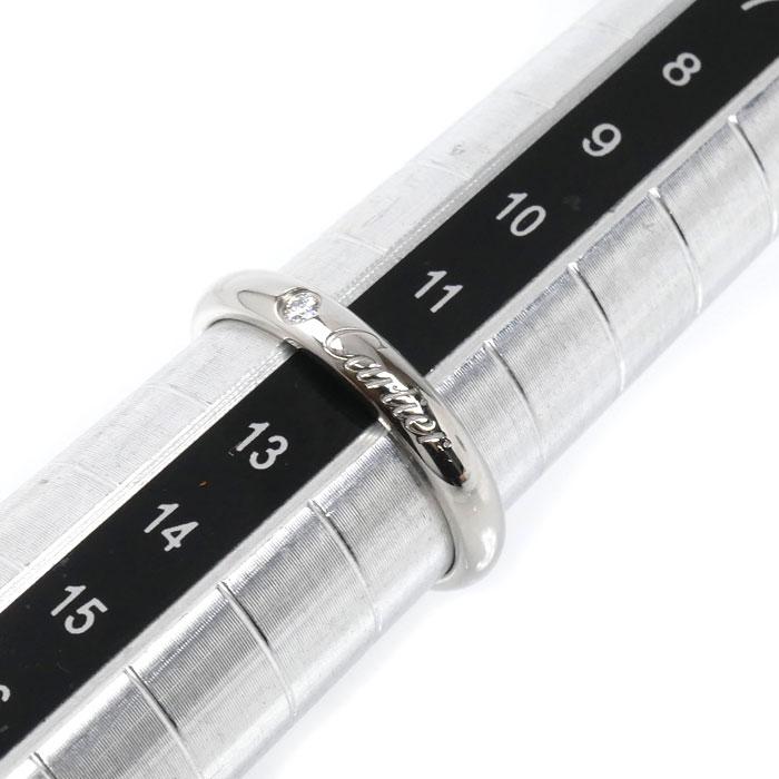 Cartier（カルティエ） Pt950 Cドゥ ウェディング 1Pダイヤ リング