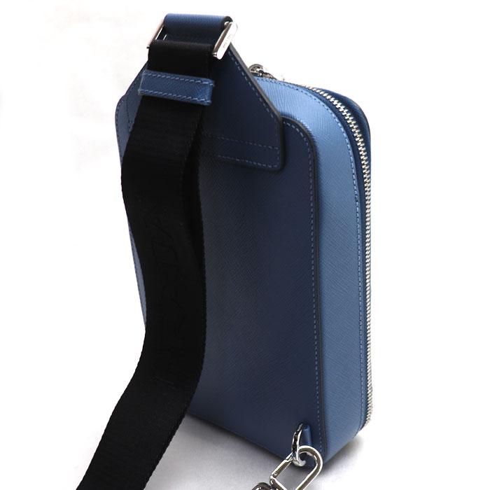 PRADA プラダ ウエストバッグ 2VZ106 サフィアーノレザー F0154 PRADA（プラダ） ブリック サフィアーノ ワンショルダー ボディバッグ