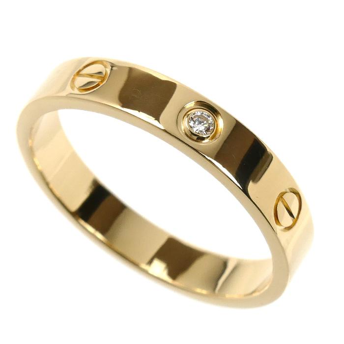 Cartier（カルティエ） K18YG イエローゴールド ミニラブ 1Pダイヤ