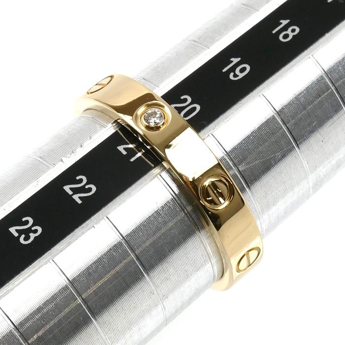 Cartier（カルティエ） K18YG イエローゴールド ミニラブ 1Pダイヤ
