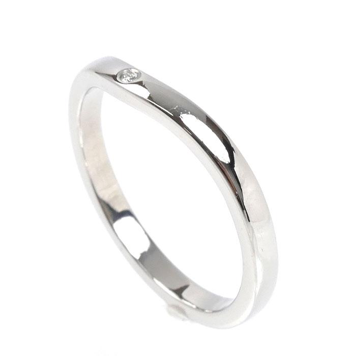 Cartier（カルティエ） Pt950 バレリーナ カーブ ウェデング 3P ダイヤ