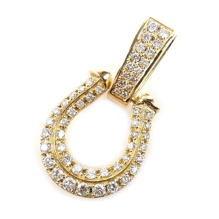 K18YG イエローゴールド ペンダントトップ ダイヤモンド0.62ct 4.0g