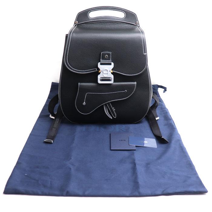 Dior ディオール ギャロップ サドル リュック・デイパック ブラック 1ADBA011YKK.H00N メンズ【中古】【美品】 Dior ディオール ギャロップ サドル リュック・デイパック ブラック