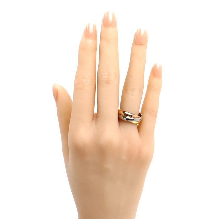 Cartier（カルティエ） K18YG/PG/WG トリニティ 5Pダイヤ リング・指輪 