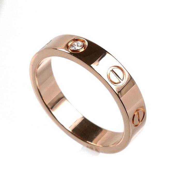 Cartier（カルティエ） K18PG ピンクゴールド ミニラブ 1Pダイヤ