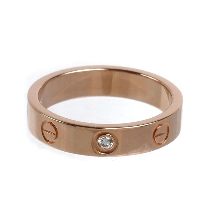 Cartier（カルティエ） K18PG ピンクゴールド ミニラブ 1Pダイヤ