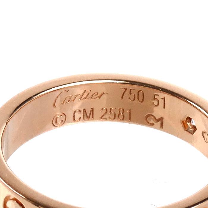 Cartier（カルティエ） K18PG ピンクゴールド ミニラブ 1Pダイヤ