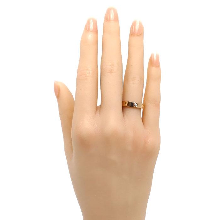 Cartier（カルティエ） K18PG ピンクゴールド ミニラブ 1Pダイヤ
