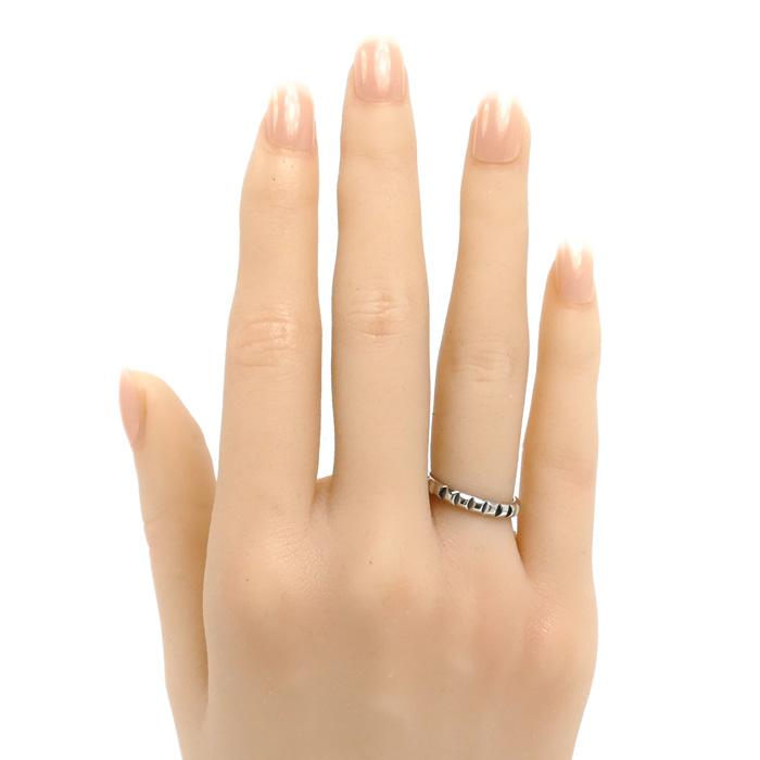 ★美品★ キャトル クル ド パリ リング スモール　　PT950 約13号 BOUCHERON（ブシュロン） Pt950プラチナ キャトル クルドパリ