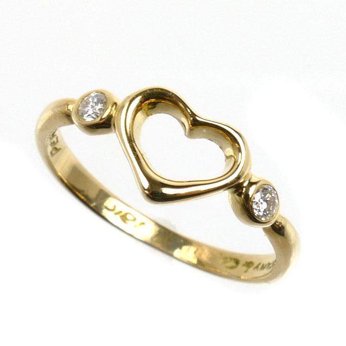 TIFFANY&Co.（ティファニー） K18YG イエローゴールド オープンハート