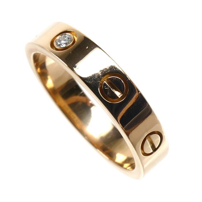 Cartier（カルティエ） K18PG ピンクゴールド ミニラブ 1Pダイヤ