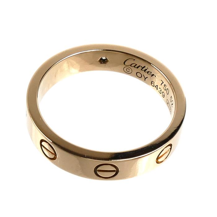 Cartier（カルティエ） K18PG ピンクゴールド ミニラブ 1Pダイヤ
