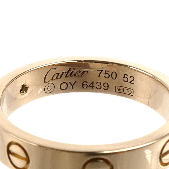 Cartier（カルティエ） K18PG ピンクゴールド ミニラブ 1Pダイヤ