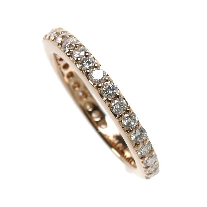 K18PG ピンクゴールド エタニティ リング・指輪 ダイヤモンド0.45ct 6